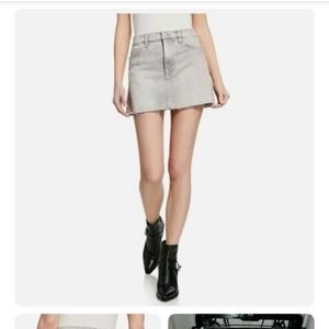 Hudson Vivid Denim Mini Skirt.